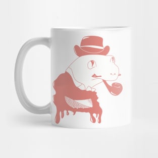 Pink Fancy Frog with Pipe Mug